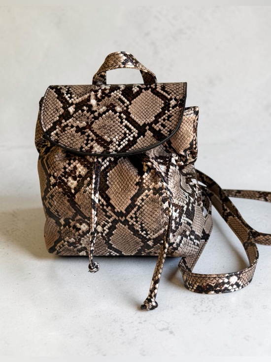 PacSun Handbags - PacSun Snake Print Mini Backpack Purse - Excellent Condition!
